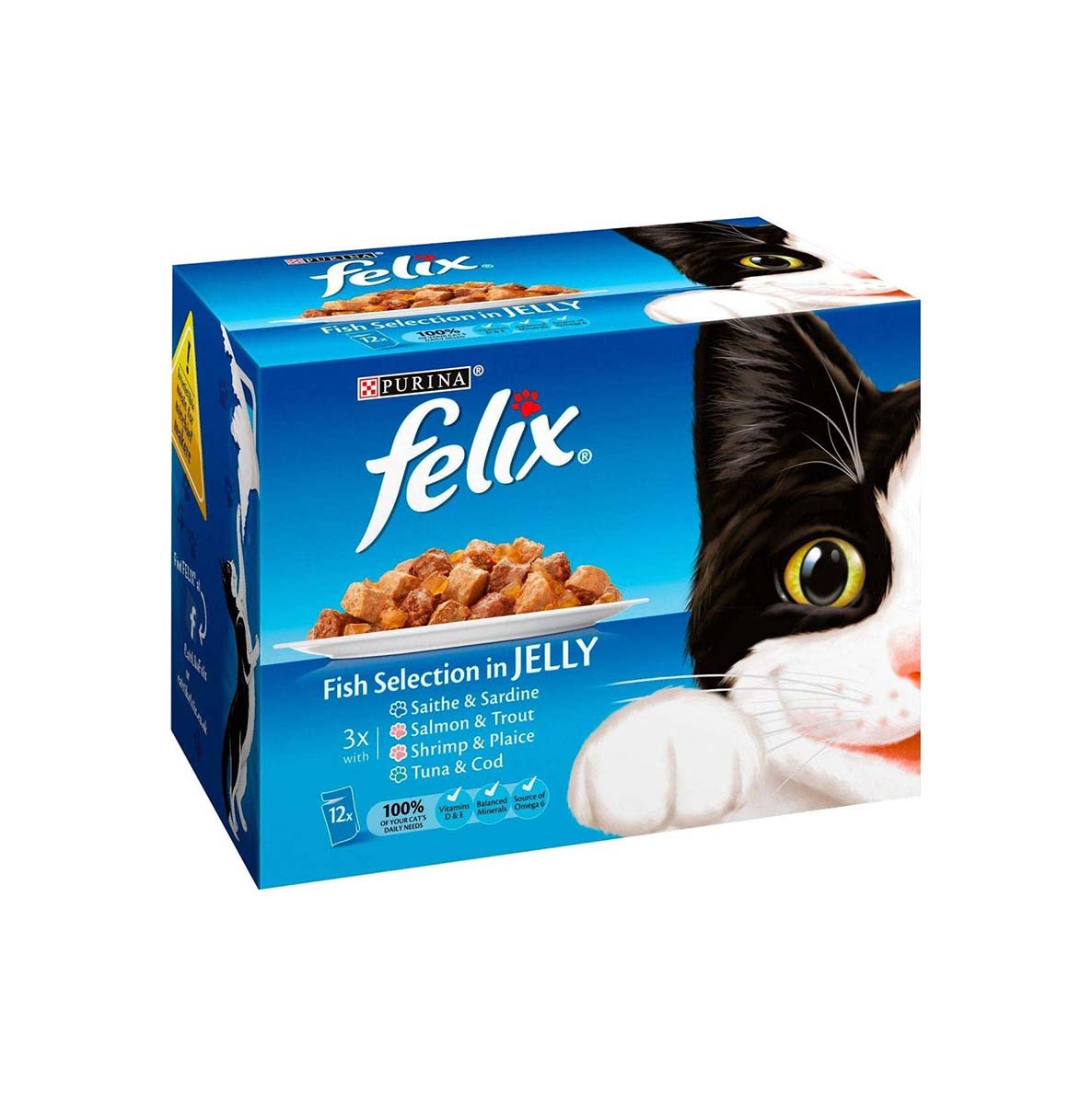 Felix Pouch Fish Selection in Jelly 12 Pack £3.75